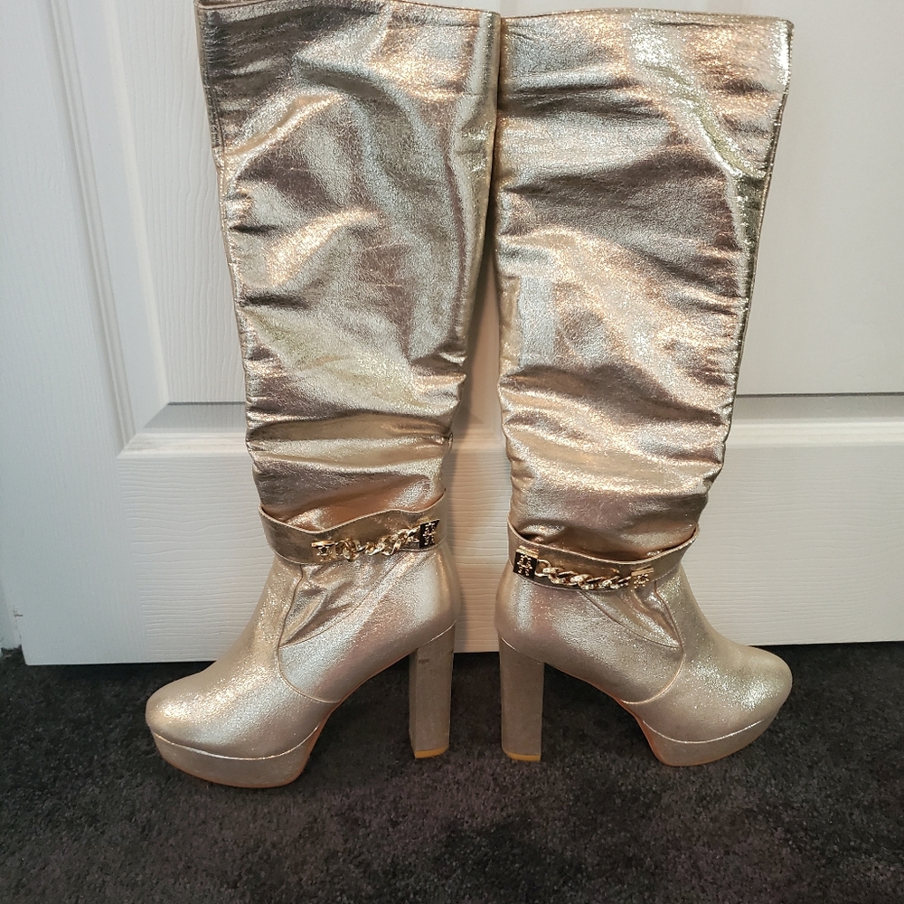 Gold Boots